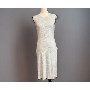 Theory Gray Stretch Knit Tee Shirt Dress Women's Size Large Style Rimeaya Dr